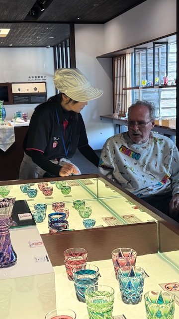 Melanie's family enjoying the Kagoshima private tour