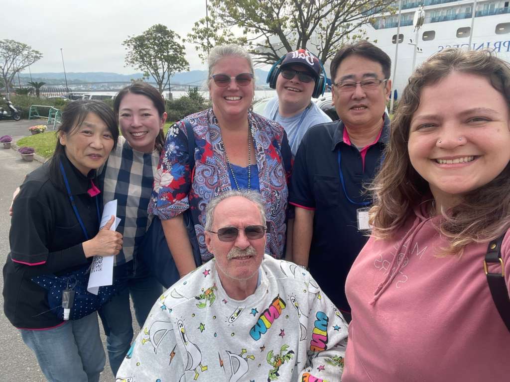 Melanie's tour with guide Mako and Nao