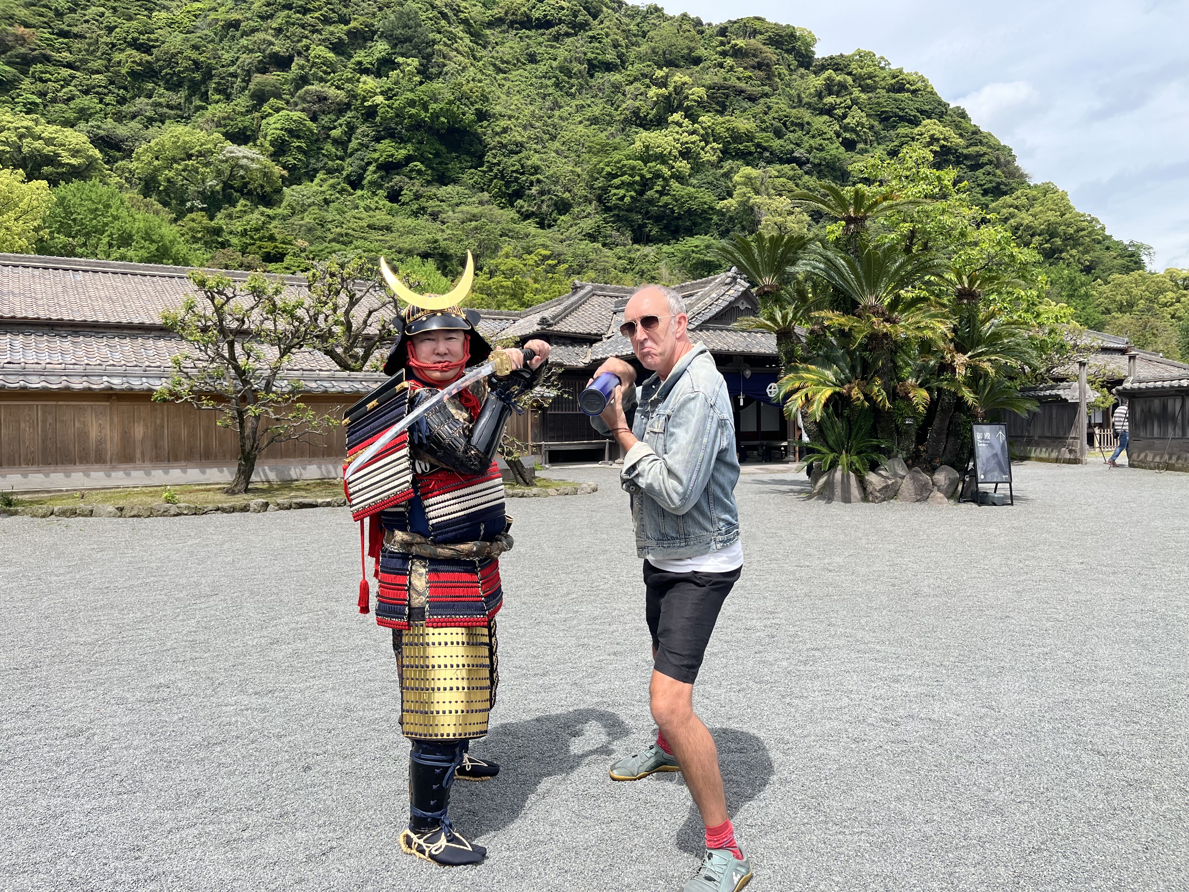 Splashing water on a sandy beach